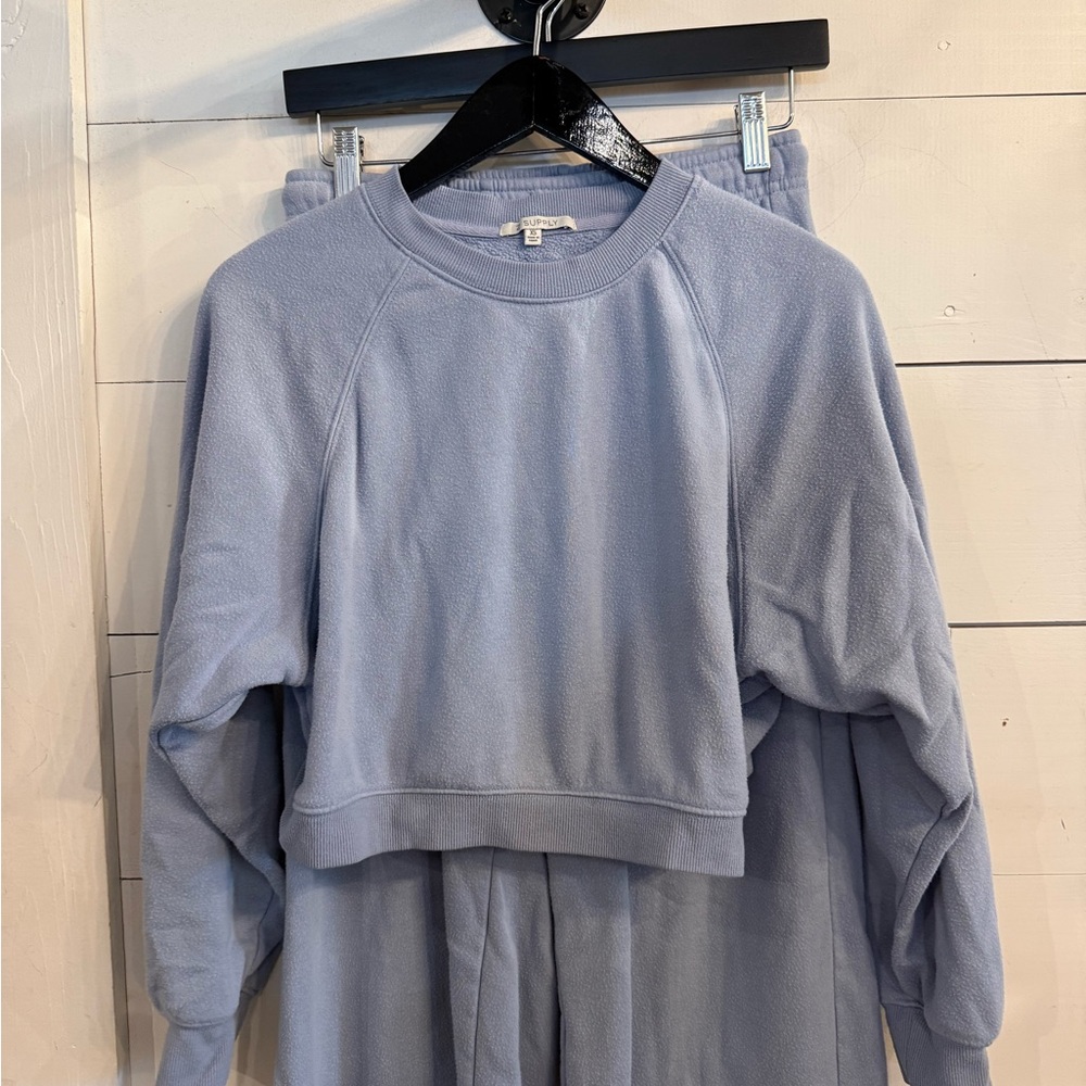 Light Blue Cozy Sweatshirt and Pants Set (ZSupply)